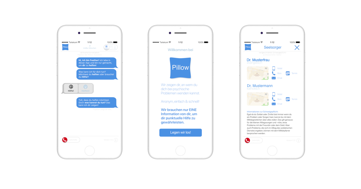 Screenshot of Pillow Prototype